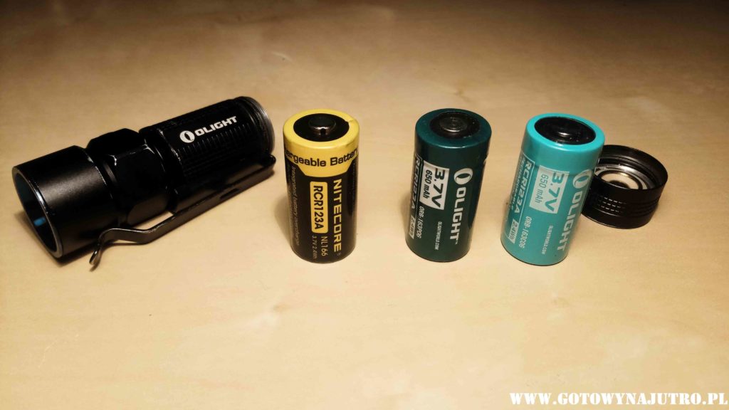 Akumulatory RCR123A Olight / Nitecore